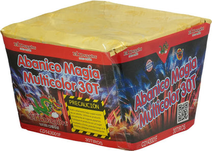 CD143001F Abanico Magia Multicolor