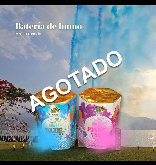 AGOTADO - Batería humo de colores con sonido crackling