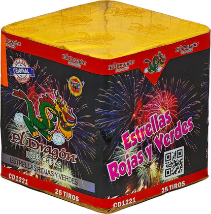 CD1221 Estrellas Rojas y Verdes